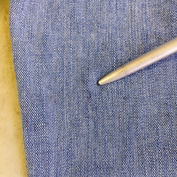 Escada Y2K Cropped Jeans Womens 38 US 6/8 Blue Pintuck Retro Medium Wash - Picture 9 of 16